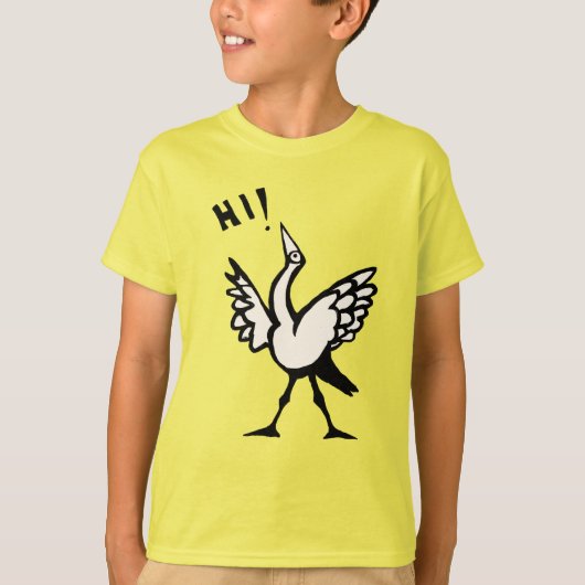Hallo birdie! T-Shirt (Voorkant)