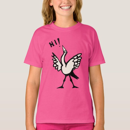 Hallo birdie! T-Shirt (Voorkant)