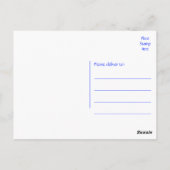 hallo Black and White Havanese Puppy Dog Briefkaar Briefkaart (Achterkant)