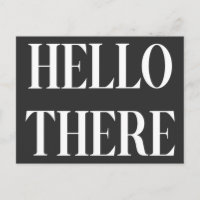 hallo Black and White Typography Design