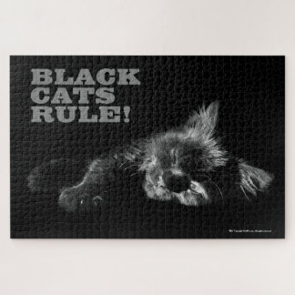 Hallo Black Cats Rule - Slaperig Legpuzzel