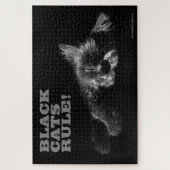 Hallo Black Cats Rule - Slaperig Legpuzzel (Verticaal)