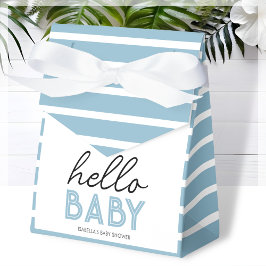 Hallo Blauw Baby | BABY SHOWER Bedankdoosjes