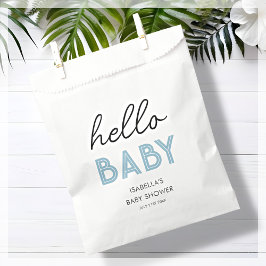 Hallo Blauw Baby | BABY SHOWER Bedankzakje