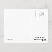 hallo Blauw Briefkaart (Achterkant)