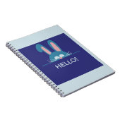 Hallo Blauwe paashaas Notitieboek (Rechterzijde)