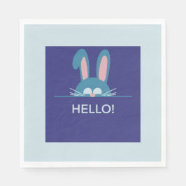 Hallo Blauwe paashaas Servet