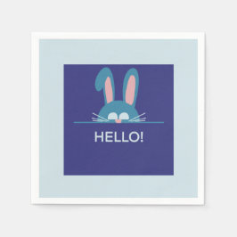 Hallo Blauwe paashaas Servet