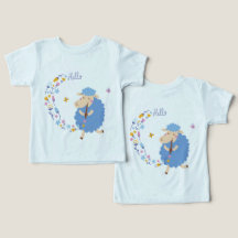 Hallo Blauwe Schaap Kinderen T-Shirt
