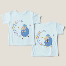Hallo Blauwe Schaap Kinderen T-Shirt