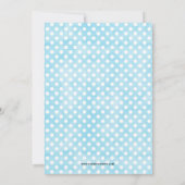 hallo blauwe stippen/grijze foto - Aankondiging ge (Achterkant)