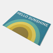Hallo Blauwe Zonneschijn Deurmat, Housewarming Deurmat (Schuin)