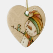 hallo Blauwvogel - Keramische sierbloem Keramisch Ornament (Rechts)