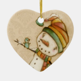 hallo Blauwvogel - Keramische sierbloem Keramisch Ornament