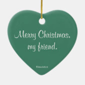 hallo Blauwvogel - Keramische sierbloem Keramisch Ornament (Achterkant)