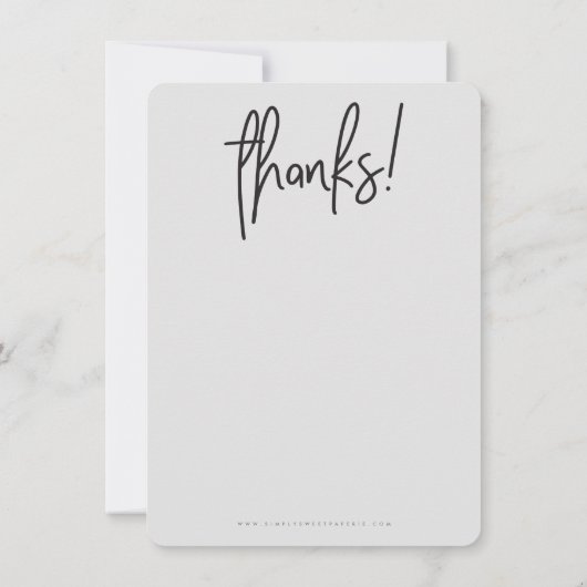 HALLO bleekste BUSINESS BEDANKT modern (Achterkant)