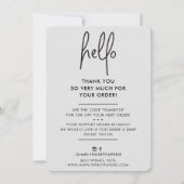 HALLO bleekste BUSINESS BEDANKT modern (Voorkant)