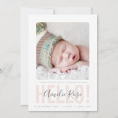 HALLO BLEEKSTE FOTO GEBOORTE AANKONDIGING (Voorkant)