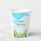 Hallo Bloeiende Paper Cups voor Party: Papieren Bekers (Voorkant)