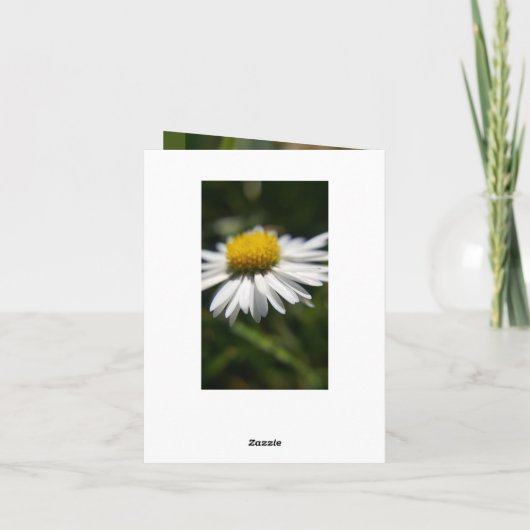 Hallo bloem aanpasbare blanco kaart (Achterkant)