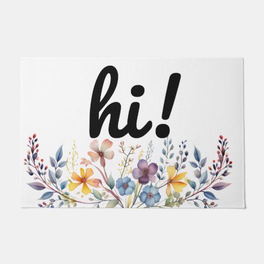 hallo bloem deurmat (Voorkant)