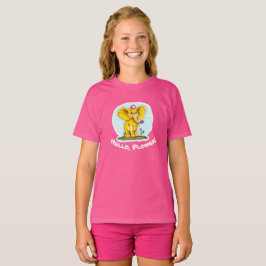 “Hallo, Bloem! – Geel Olifant T-Shirt voor