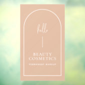 Hallo Blush Pink Arch Raamsticker (Vel 3)