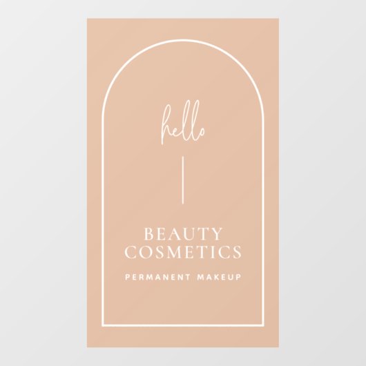 Hallo Blush Pink Arch Raamsticker (Vel)