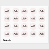 hallo! Blush Polka Dots Sticker (Vel)