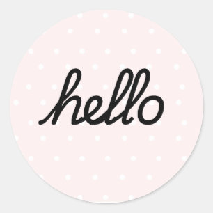 hallo! Blush Polka Dots Sticker