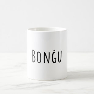 Hallo Bonġu (bon-ju) - Goedemorgen/Uitg   Zwart Koffiemok