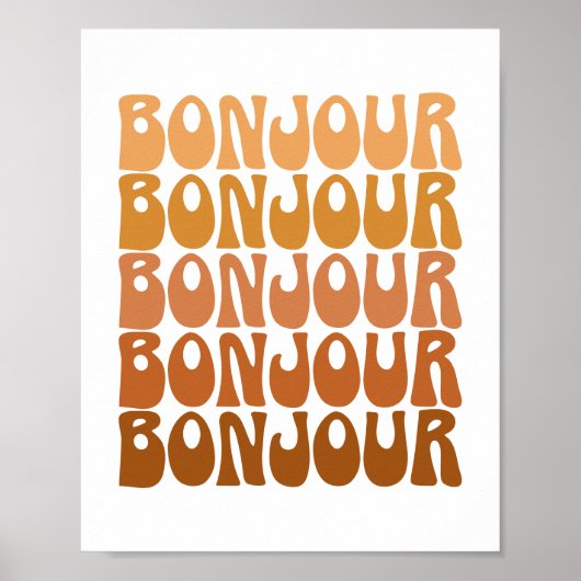 Hallo Bonjour Frans Poster (Voorkant)