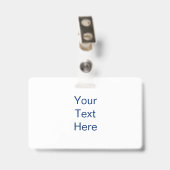 Hallo Bonjour = Wereld Vele Talen Logo Naam Badge (Achterkant met clip)