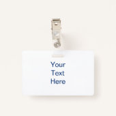 Hallo Bonjour = Wereld Vele Talen Logo Naam Badge (Achterkant met clip)