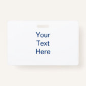 Hallo Bonjour = Wereld Vele Talen Logo Naam Badge (Achterkant)