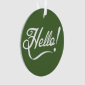 Hallo -  Boom Top Ornament (voorkant)