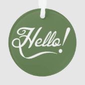 Hallo -  Boom Top Ornament (achterkant)