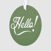Hallo -  Boom Top Ornament (voorkant)