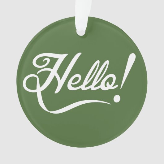 Hallo -  Boom Top Ornament (voorkant)