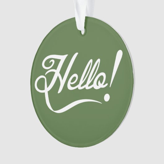 Hallo - Boomtop Ornament (voorkant)