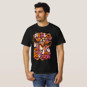 Hallo Bootiful Beagle Halloween Grappige Groovy He T-shirt (Voorkant volledig)