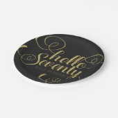 Hallo Bord Elegante Faux Gold Glitter (Gekanteld)