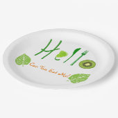 hallo Borden voor zomerpapier Papieren Bordje (Gekanteld)