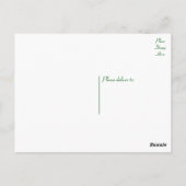 hallo Boston Terrier Puppy Dog Denking of You Briefkaart (Achterkant)