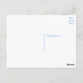 Hallo Boston Terrier puppy hond denkt aan jou Briefkaart (Achterkant)