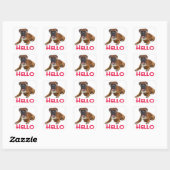 Hallo Boxer Puppy Hondengroet Sticker (Vel)