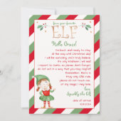 Hallo Brief van je meisje Elf Kaart (Voorkant)