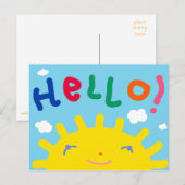 hallo briefkaart (Voorkant / Achterkant)