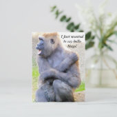 hallo briefkaart (Staand voorkant)