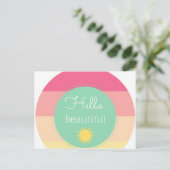 hallo briefkaart (Staand voorkant)